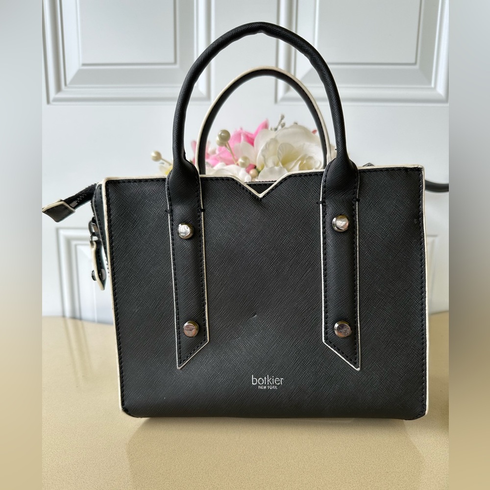 Botkier Mini Black Leather Cross Body, Tote